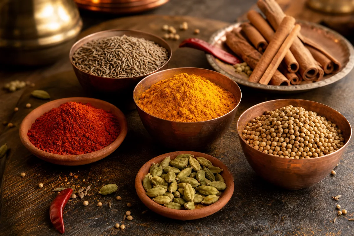Épices de la cuisine indienne : usages et associations